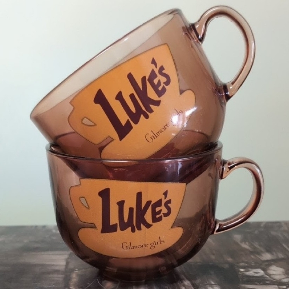 Gilmore Girls LUKE'S Glass Mug Set ☕ (Licensed)